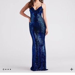 Lyanna Formal Iridescent Sequin Mermaid Dress